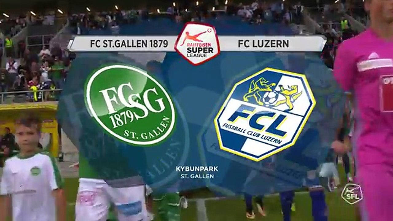 Sankt Gallen 0:2 Luzern (Swiss Super League 9 August 2017)