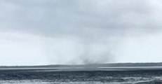 Waterspout Startles Beachgoers at Colombian Island Resort