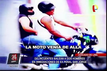 Investigan ataque de sicarios a parqueadores en el Cercado de Lima