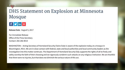 The White House Defends its Silence on Minnesota Mosque Bombing