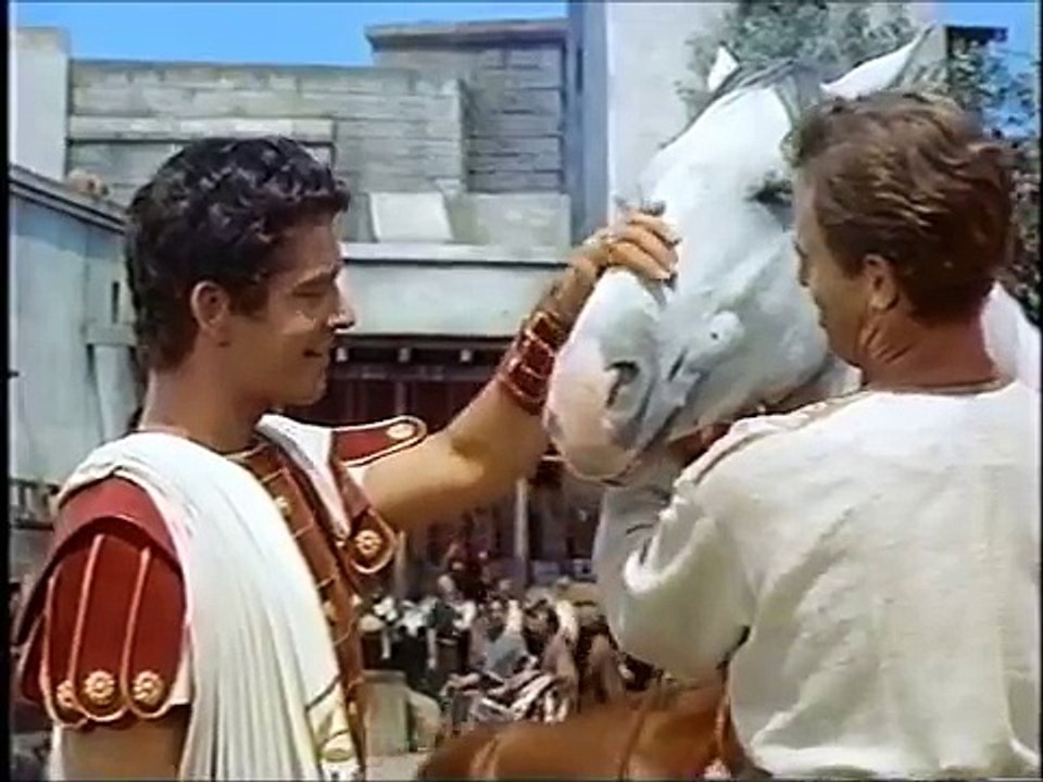 MESSALA & BEN HURS CONFLICT. BEN HUR 1959 Stephen Boyd Charlton Heston