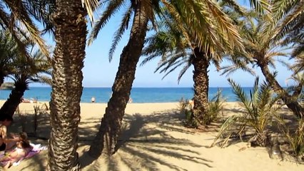 Vai palm beach Crete Greece