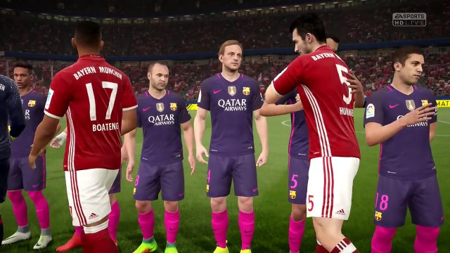 FIFA 17 | FC Bayern Munich vs FC Barcelona Full Gameplay (PS4/Xbox One)