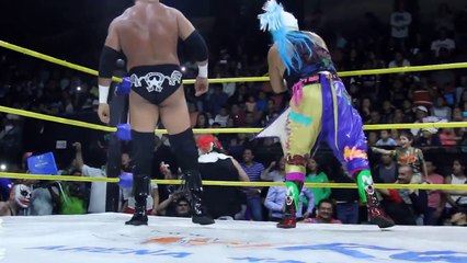 Psycho Clown, Texano Jr y la Parka vs Pagano, Monster Clown y Murder Clown