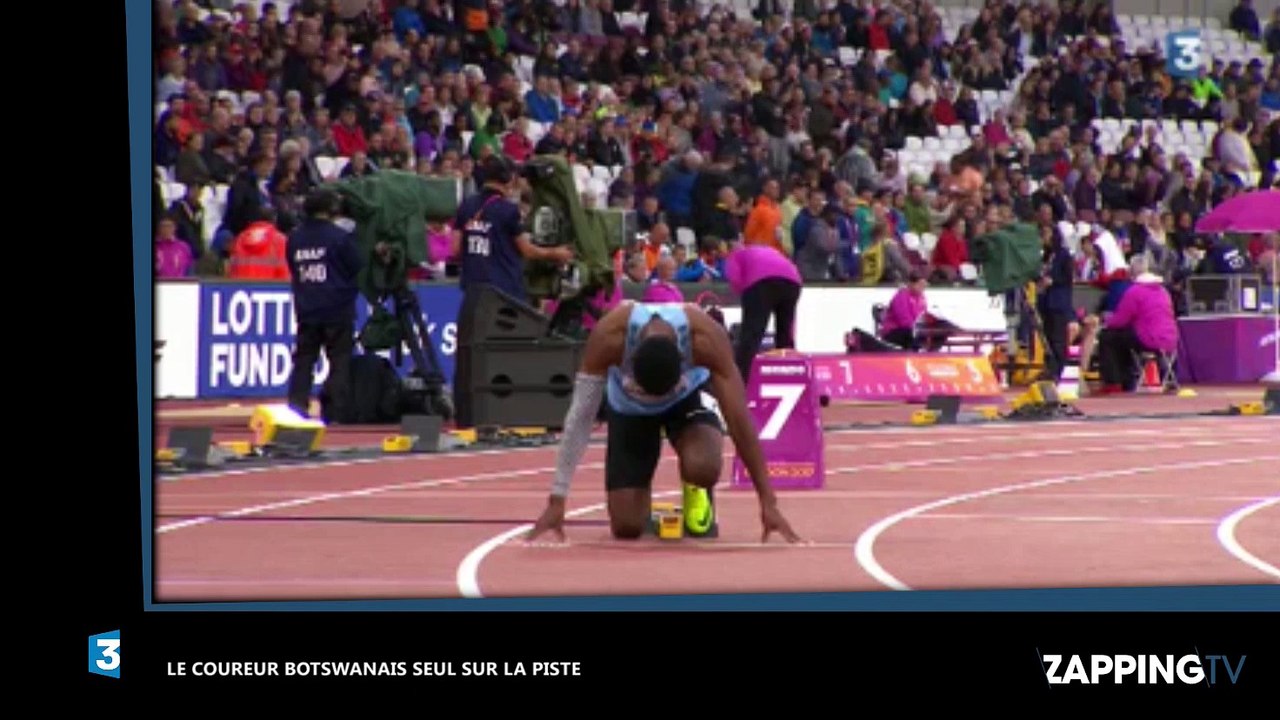 Mondiaux d'athlétisme - 200 m : Ïsaac Makwala court... tout seul sur la piste ! (vidéo)