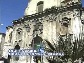BARLETTA. Giornate FAI, chiesa Real Monte di Pieta' aperta al pubblico