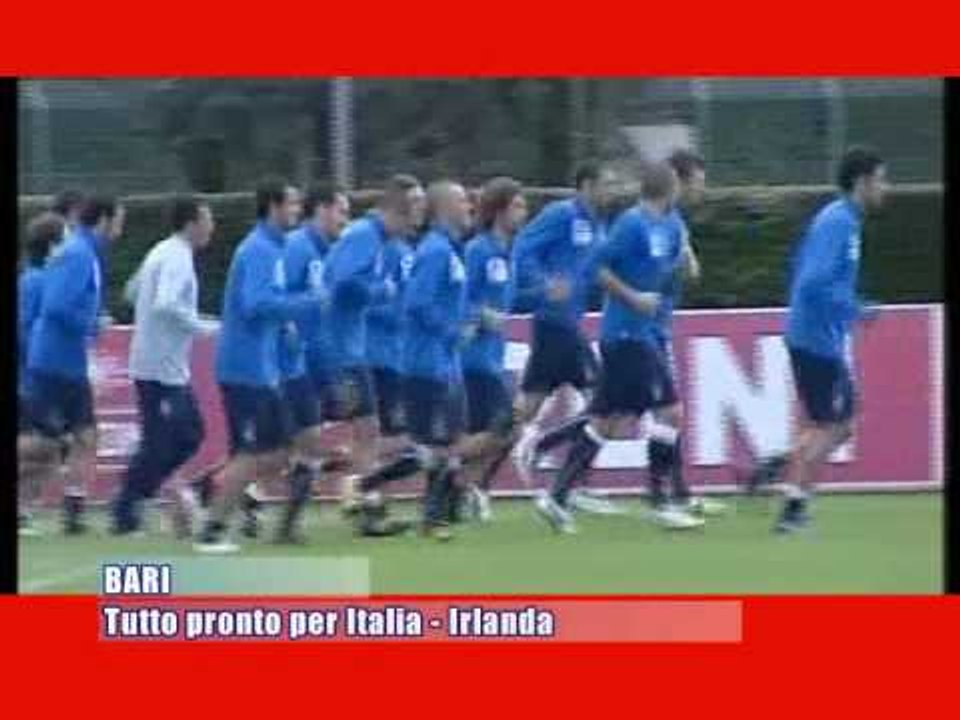 BARI. Tutto pronto per Italia - Irlanda