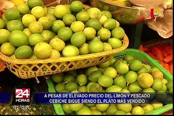 Ceviche sigue siendo el plato más vendido pese a alza del limón y pescado