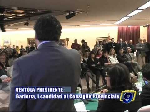 PROVINCIALI BAT. Barletta, presentati i candidati consiglieri per la lista Ventola Presidente