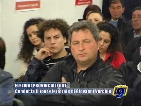 PROVINCIALI BAT. Comincia il tour elettorale di Giovanni Vurchio (UDC)