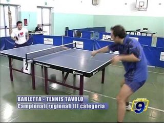 BARLETTA. Tennis Tavolo, Campionati Regionali III Categoria