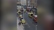 London bus crashes into shopfront