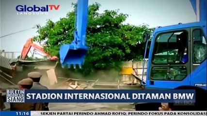 Pembangunan Stadion Bertaraf Internasional, Taman BMW Ditertibkan