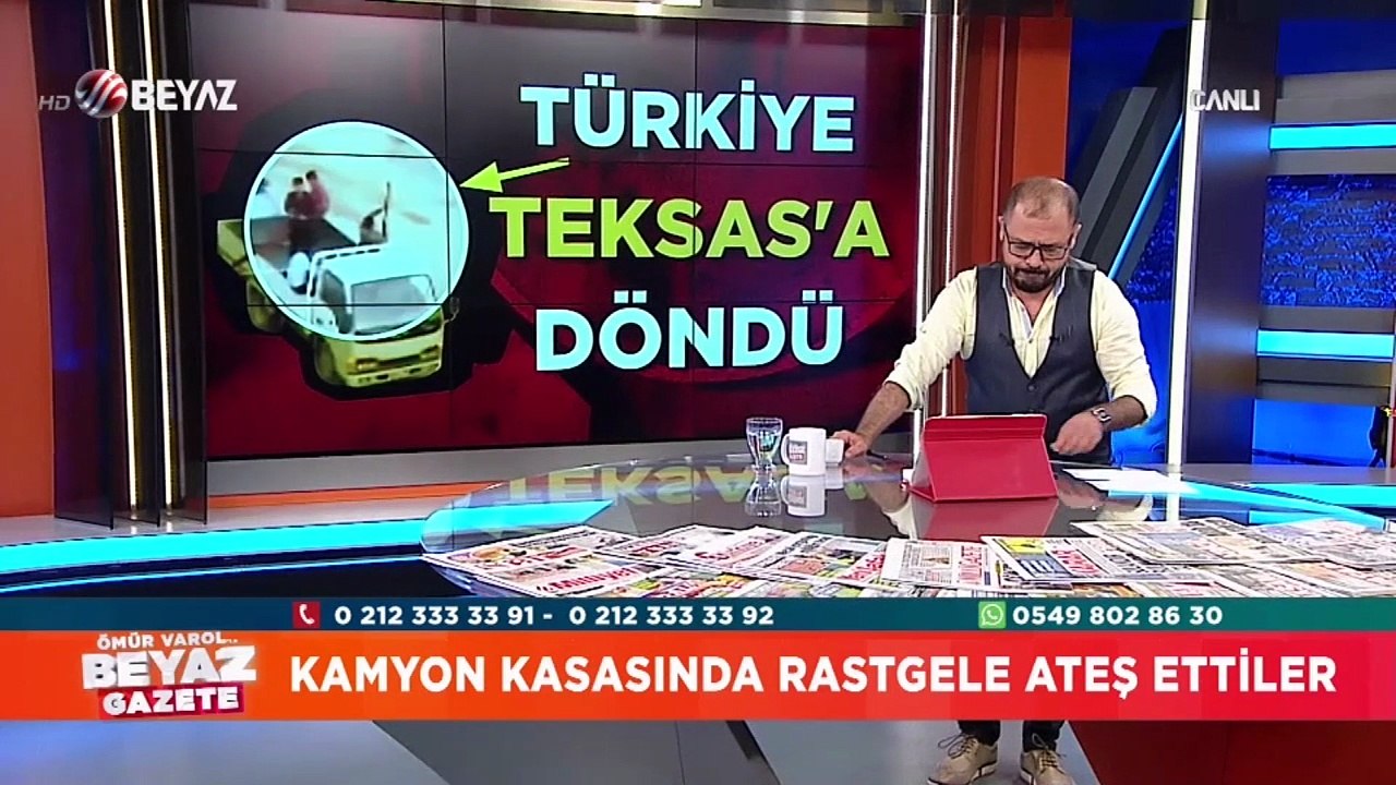 Kamyon kasasında rastgele ateş ettiler