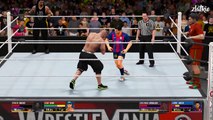 John Cena & Roman Reigns VS Cristiano Ronaldo & Lionel Messi | WWE VS FIFA (WWE 2K16 PC Mo
