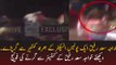 Khawaja Saad Rafique and Police Inspector fell down from container