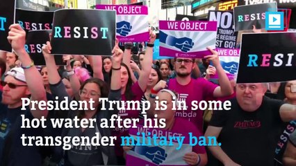 Trump slammed with lawsuits over transgender military ban