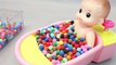 Play Doh Ball Baby Doll Bath Time Learn Colors Glitter Slime & Tayo Bus Garage Surprise Eggs Toys