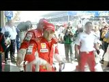 Brazil 2008 Kimi Räikkönen, Felipe Massa and Jarno Trulli after Qualifying