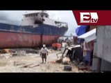 Desmantelan buques varados en Filipinas / Excélsior en la media