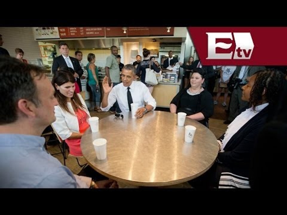 Barack Obama se escapa a un restaurante para comer unos burritos/ Global