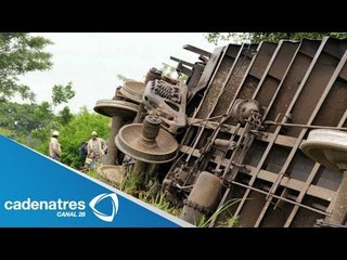 Descarrilamiento de La bestia en Jalisco deja 2 heridos