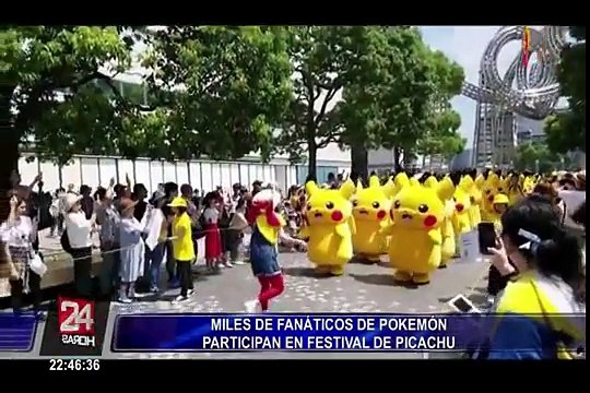 Pokemón: miles de fanáticos participaron en festival de Pikachu