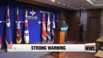 S. Korea's military vows retaliation if N. Korea attacks