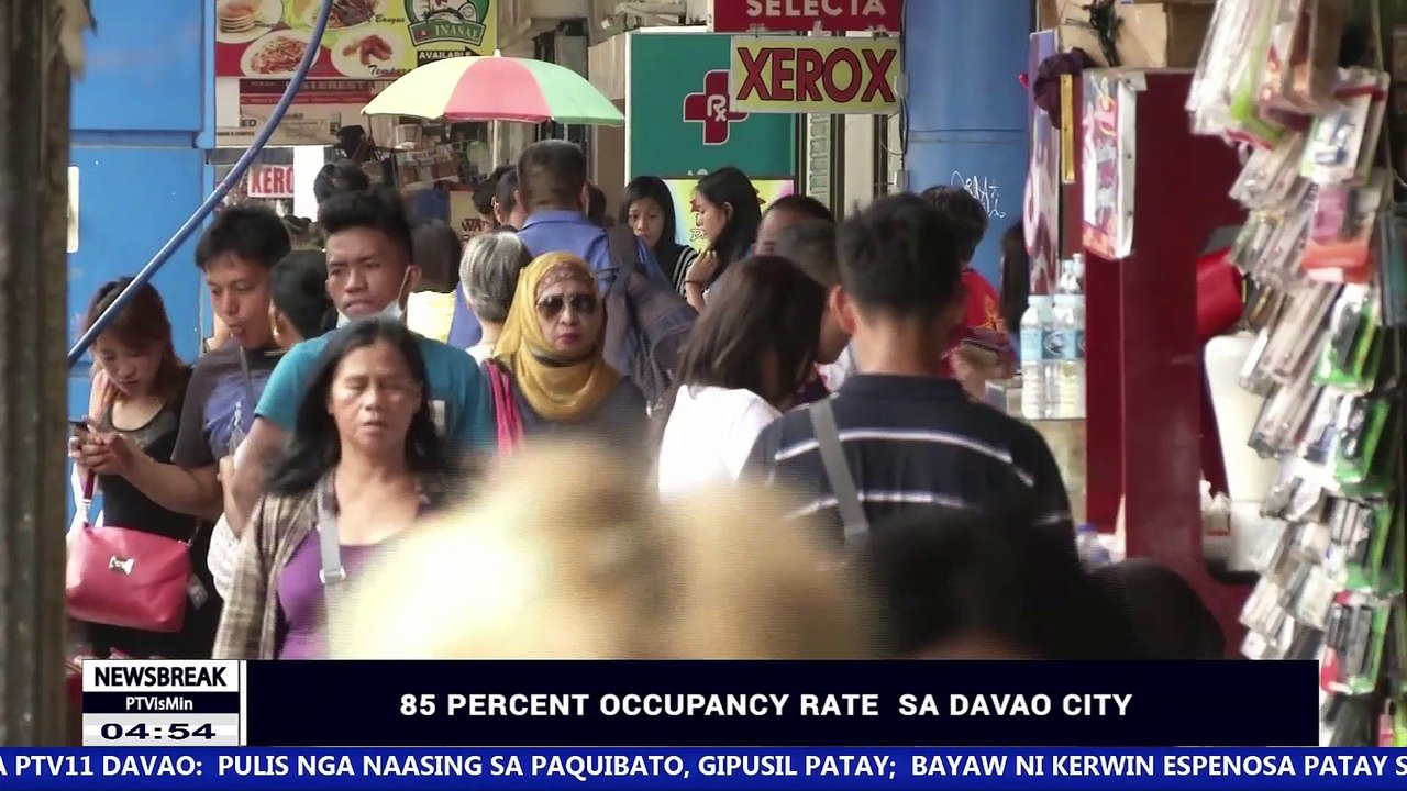 ATANGI ANG NEWS BREAK SA PTV DAVAO KARONG HAPON | 85 percent occupancy rate sa Davao City
