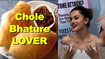 Taapsee CUTS Chole Bhature CAKE | Die Hard FAN of Chole Bhature