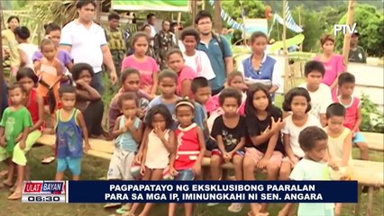 Pagpapatayo ng eksklusibong paaralan para sa mga indigenous people, iminungkahi ni Sen. Angara