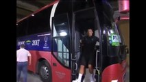 Cristiano Ronaldo slip could have ended horribly as he exits team bus in Macedonia | 08/08/2017