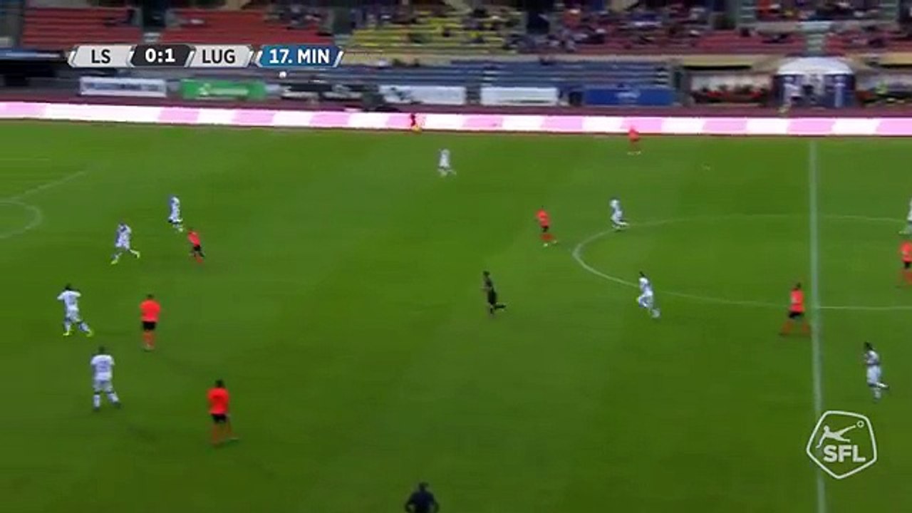 Lausanne 1:1 Lugano (Swiss Super League 9 August 2017)