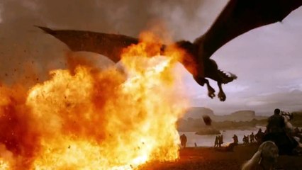 Games of Thrones (2011) Saison 7 - Episode 4 : Bronn blesse Drogon avec la baliste de Qyburn