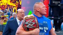 WWE brock lesnar destroys miz tv Show - WWE RAW 08_07_2017 - USA SPORTS