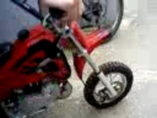 Pocket bike cross demarage