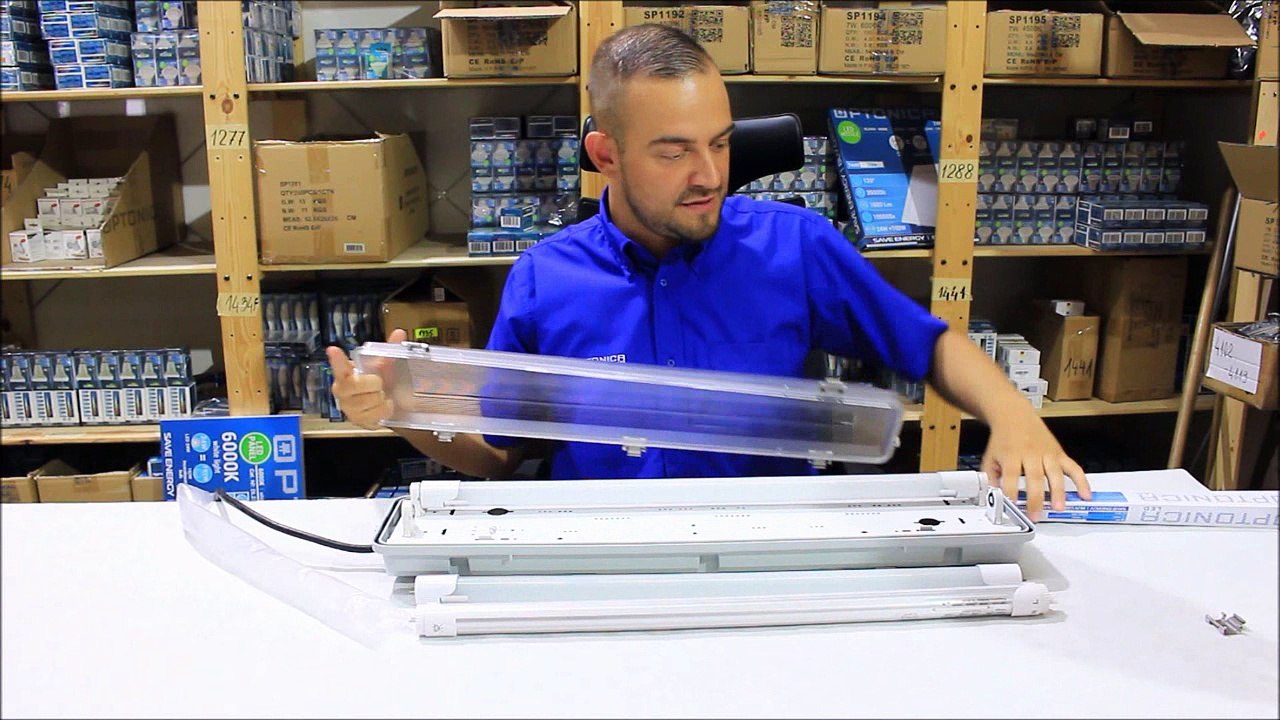 Anleitung: T8 LED Feuchtraum - Wannenleuchte SET 2 Röhren von Optonica LED