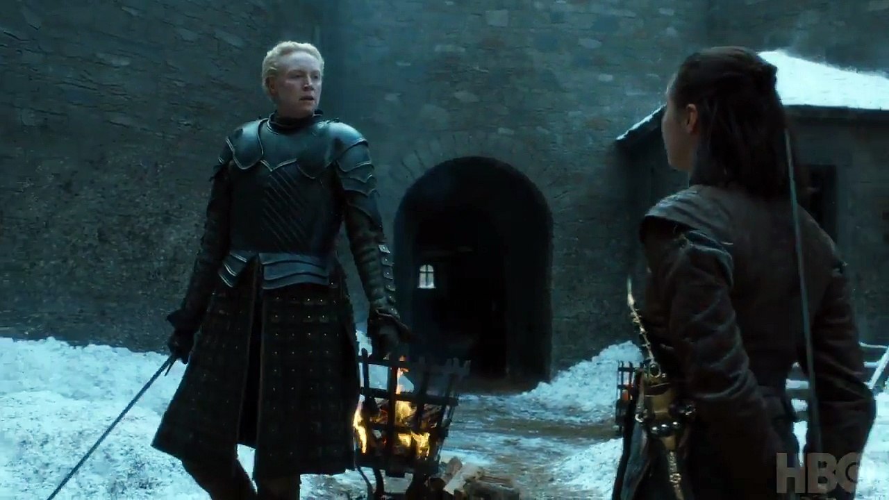 GAME OF THRONES Season 7 Episode 4 CLIP Brienne and Arya Fight (2017) HBO Series