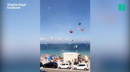 Cette mini-tornade a terrifié les vacanciers à Antibes