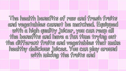Juice Recipes For Health - List Of Fruits And Vegetables You Must Try