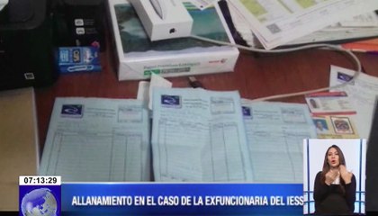 Allanamiento en el caso de la exfuncionaria del IESS