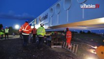 Une passerelle « lancée » au-dessus l’A5a