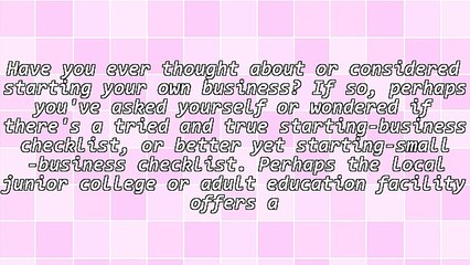 Considering Starting Your Own Business?