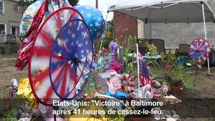 "Victoire" après 41 heures de cessez-le-feu à Baltimore