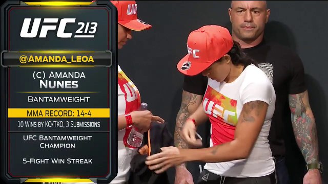 Amanda Nunes vs. Valentina Shevchenko | Weigh-In | UFC 213