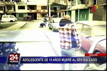 Capturan a cómplices de adolescente baleado en el Callao