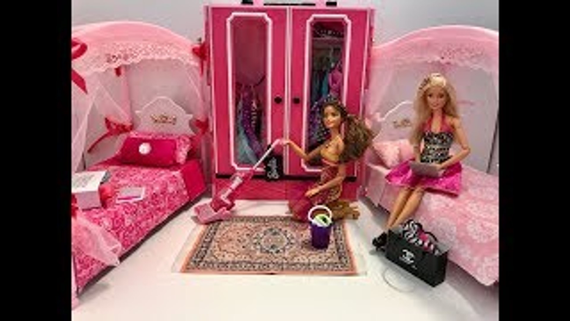 Barbie Bedroom Morning Routine! New DRESSES!! - Dailymotion Video