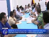 Ministra de Acuacultura y Pesca mantuvo diálogo con sectores acuícolas y pesqueros en Manta