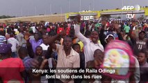 Kenya: fêtes dans la rue en soutien à Odinga