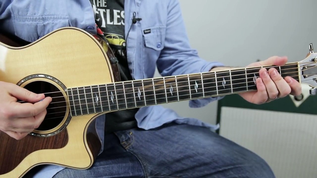 Neil Diamond Sweet Caroline Easy Songs on Acoustic Guitar Lesson How to Play on Guitar